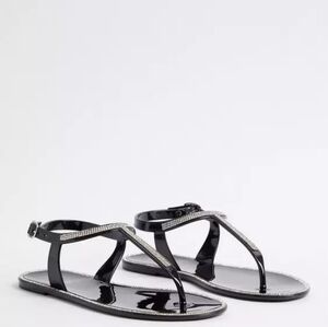 Torrid Rhinestone Jelly Sandal